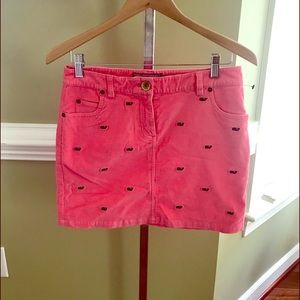 Vineyard Vines skirt sz 2 Pink, navy whales GUC